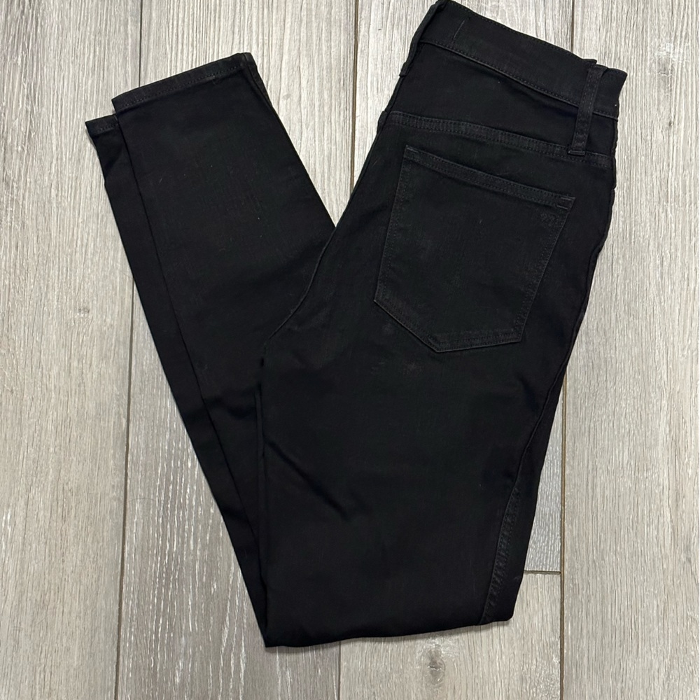 Madewell 10” High-Rise Skinny Jeans in Black Frost - Picture 5 of 12